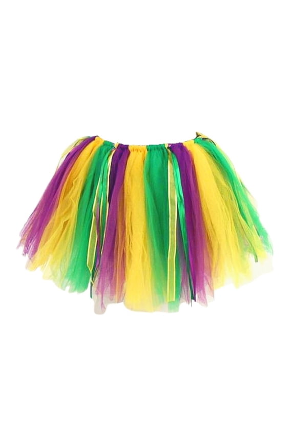 Purple, Green and Gold 90 Panel Tutu (Each)