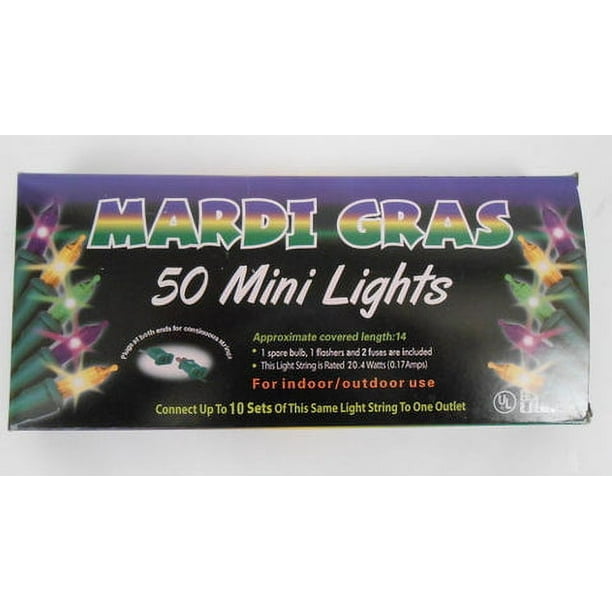 mardi gras led string lights