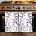 thumbnail image 1 of Purple Grey Botanical Kitchen Towels Set of 1, Spring Floral Summer Farmhouse Absorbent Dish Towels for Kitchen, Microfiber Hand Towel, Quick Drying Tea Towel for Cleaning Decorative Dishcloths, 1 of 7