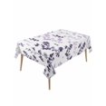 thumbnail image 1 of Purple Grey Botanical Table Cloth, Waterproof Tablecloth for Rectangle Tables, Watercolor Spring Floral Summer Leaf Reusable Washable Fabric Table Cover for Restaurant Kitchen Dining Tables 54"x108", 1 of 9
