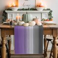 thumbnail image 1 of Purple Grey Cotton Linen Table Runner, Washable Table Runners for Kitchen, Dining Room, Holiday, Home Party Table Decor, 13x72 Inches, 1 of 9