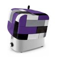 thumbnail image 1 of Purple Grey Geometric Toaster Cover 2 Slice, Modern Black White Abstract Art Dustproof Bakeware Oven Protector with Top Hook, Waterproof Small Kitchen Appliance Toasters Dust Cover, 12"x7.5"x8", 1 of 9