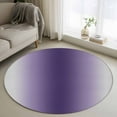 thumbnail image 1 of Purple Grey Ombre Round Rug 3ft Washable Circle Entryway Rugs Non Slip Farmhouse Gradient Minimalist Area Rug Indoor Floor Carpet for Bedroom Kitchen Living Room Home Office Dining Room Nursery, 1 of 8