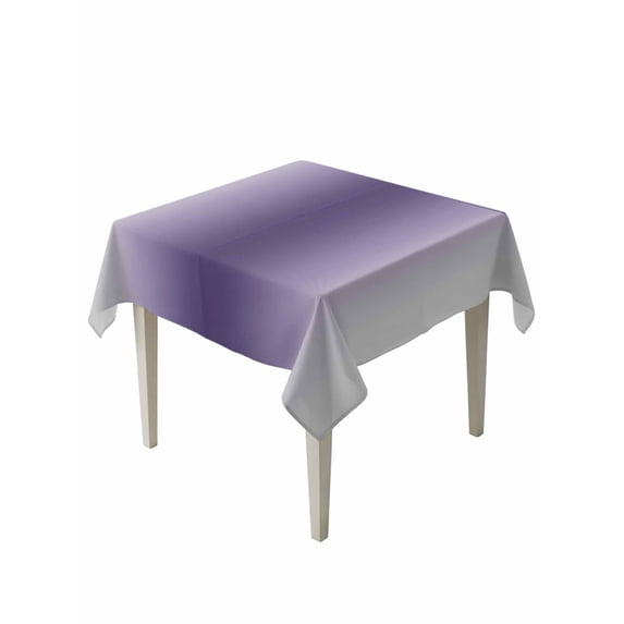 Purple Grey Ombre Table Cloth, Waterproof Tablecloth for Square Tables, Farmhouse Gradient Minimalist Reusable Washable Fabric Table Cover for Restaurant Kitchen Dining Tables 60"x60"