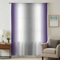 thumbnail image 1 of Purple Grey Sheer Curtains 54 Inches Long, Gray Farmhouse Modern Rustic Light Filering Curtains, Breathable Simi Curtain Privacy Drapes for Kitchen Bathroom Nursery Lightweight Small Window Treatment, 1 of 9