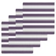 thumbnail image 1 of Purple Grey Stripe Kitchen Dish Towels for Drying Dishes Set of 4, Minimalist Farmhouse Striped Waffle Weave Microfiber Hand Tea Bathroom Towels Quick Dry & Absorbent Towel 12x12, 1 of 7