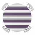 thumbnail image 1 of Purple Grey Stripe Round Fitted Tablecloth with Elastic Edge, Waterproof Table Cloth Table Cover for 55"-60" Tables, Farmhouse Modern Art Striped Tablecloths for Dining Picnic Indoor Outdoor, 1 of 9