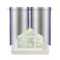 thumbnail image 1 of Purple Grey Swag Valances for Windows, Gray Farmhouse Modern Rustic Rod Pocket Sheer Valances for Small Windows, Swag Toppers Light Filtering for Kitchen Living Room 2 Panels 36''x36'', 1 of 6