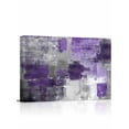 thumbnail image 1 of Purple Grey Wall Art for Living Room,Canvas Picture Wall Decor for Bathroom Bedroom,Modern Oil Painted Abstract Art Aesthetics Painting Artwork for Office Kitchen Hallway Dining Room Decor 12"x16", 1 of 7