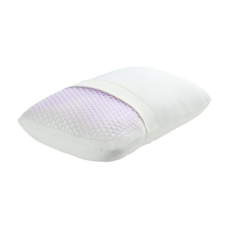 Purple GridCloud Pillow, Honeycomb Gelflex Top Layer, Hypoallergenic, Down - Alternative