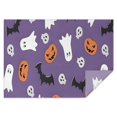 thumbnail image 1 of Purple Halloween Ghosts Skulls and Bats Rectangle Tablecloth 60"x84",Waterproof Polyester Rectangle Table Cloth, Wipeable Spillproof Polyester Tablecloth for Dining, Camping, Indoor and Outdoor, 1 of 5