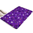 thumbnail image 1 of Purple Halloween Pattern Flannel Non Slip Door Rugs,Washable Door Mats Indoor,Decorative Door Mats,Dirt-Resistant and Absorbent Doormat for Entrance,Bedroom,Kitchen,Bathroom,23.5x16in(60x40cm), 1 of 5