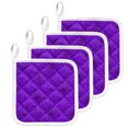 thumbnail image 1 of Purple Halloween Pot Holders for Kitchen Heatproof Potholder, 4 Pack Black Spiders Net Classic Gingham Hot Pads Multipurpose Oven Pads Terry Cloth Potholders Trivet for Cooking and Baking, 1 of 9