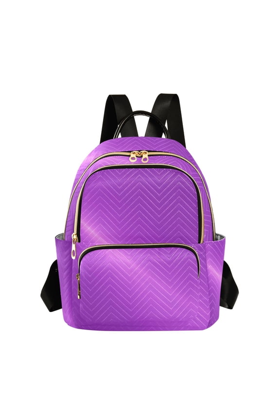 Purple Halo Fashion Backpack Quilted Lightweight Women Travel Daypack 8.5L