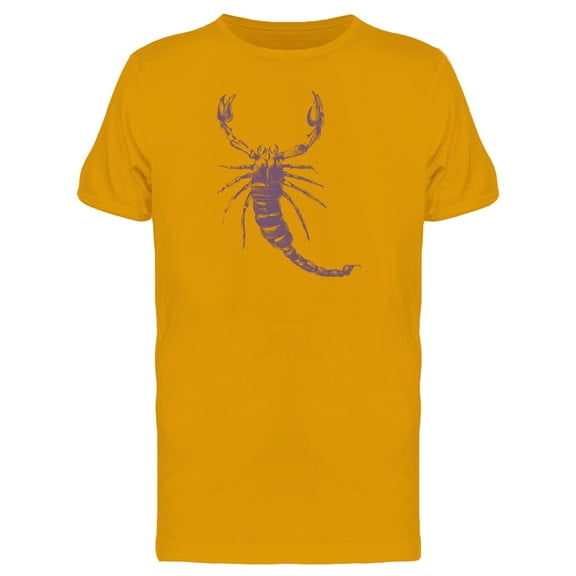 Purple Hand Drawn Scorpion Tee Men's -Image by Shutterstock