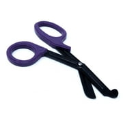 Purple Handle with Fluoride Coated Black Blades Trauma Shears 7.25"
