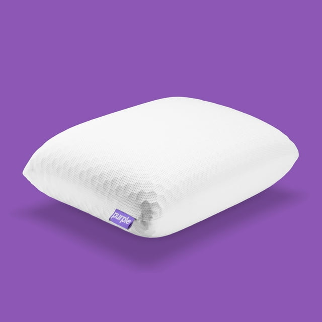 Purple Harmony Anywhere Pillow, Travel/OnTheGo, Hex Grid, No Pressure