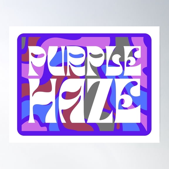 Purple Haze Poster Wall Art, Modern Wall Decor, 8x12 UNFRAMED