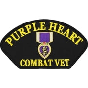 Eagle Emblems PM1350 Patch - Hat, Purple Heart - 5.25 x 3 in.