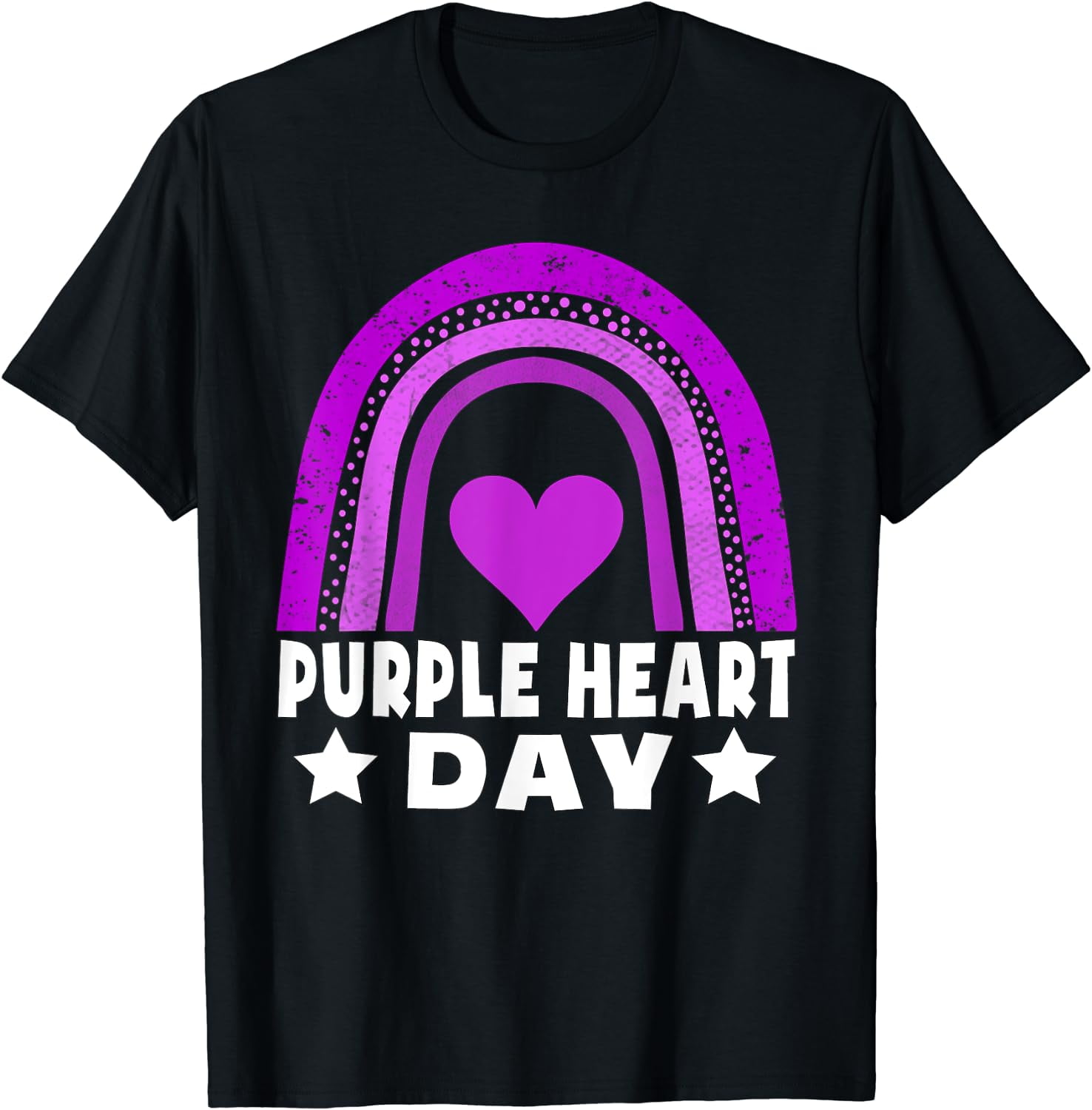 Purple Heart Day Military US Combat Veteran Women Men Kids T-Shirt -  Walmart.com, image size:1476x1500