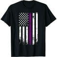 thumbnail image 1 of Purple Heart Day U.S.A Flag 7 August National Military Day T-Shirt, 1 of 4