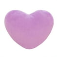 thumbnail image 1 of Purple Heart Shaped Plush Pillow 4-Inch Soft Cushion for Decor Comfort Gift for Valentine Festival Home Accent, 1 of 3