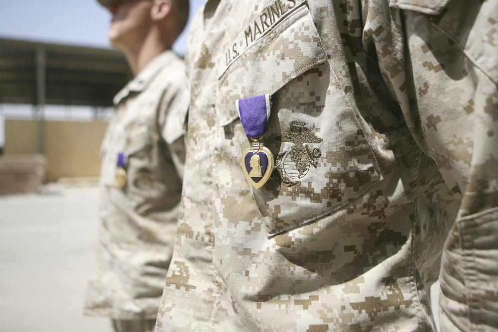 Purple Heart recipients Canvas Art - Stocktrek Images (34 x 23)