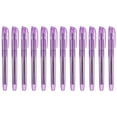 thumbnail image 1 of Purple Highlighter, 12 Pack High Lighters No Bleeds Highliters Pens Neon Clear View Bright Quick Dry Pocket Marker Pen Sticks Chisel Tip Cute for Books Office Adults, Transparent, 1 of 6