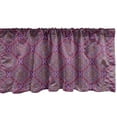 thumbnail image 1 of Ambesonne Purple Hippie Valance Pack of 2, Eastern Orient Motifs, 54"X12", Purple Multicolor, 1 of 2