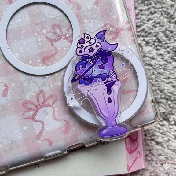 Purple Ice Cream Phone Grip, Purple Sweet Dream PopSocket, Gift for Her