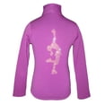 thumbnail image 1 of Purple Ice Skating Jacket with "Lay Back" applique, 1 of 3