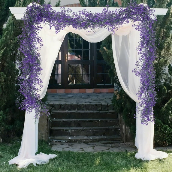 Purple Imitation Rattan Vine, Imitation Willow Branch Decor, 2-pack Faux Plant, Flexible Bendable S, Home Garden Party,Vsgery