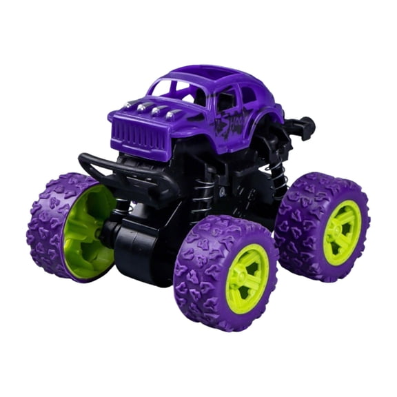Purple Inertia Friction Powered Truck 4X4 Off-Road Vehicle Durable Plastic Toy For Kids Aged 3-8 Purple Outdoor Play
