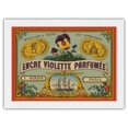 thumbnail image 1 of Purple Ink (Encre Violette Parfumée) - J. Herbin Paris - Vintage Advertising Poster by H. Bataille c.1862 - Japanese Unryu Rice Paper Art Print 24 x 32 in, 1 of 4