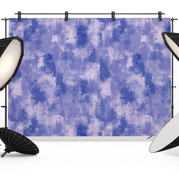 Purple Ink Splatters Backdrops for Photography, Abstract Minimalist Vintage Rough Texture Fabric Photo Background Sturdy Studio Props for Photo Studio, Video Recording, Booth & Photoshoot 7x5ft