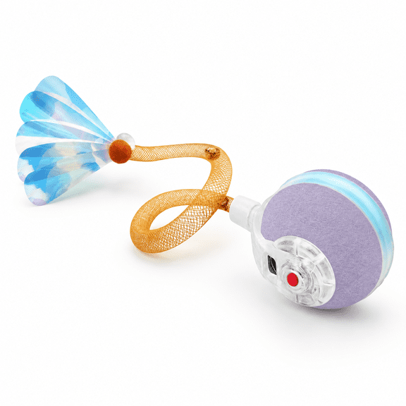 Purple Interactive Automatic Motion Activated Cat Ball for Indoor Kittens and Adult Cats