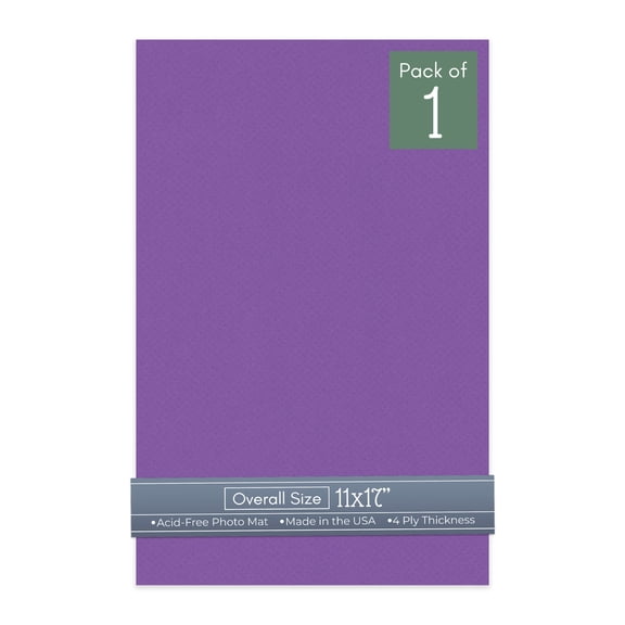 Purple Iris 11x17 Uncut Art Mat Board - No Opening - 1 Mat