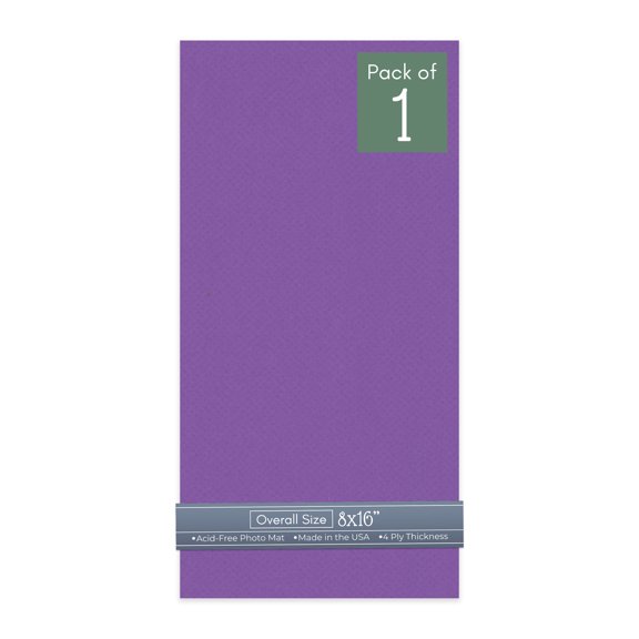 Purple Iris 8x16 Uncut Art Mat Board - No Opening - 1 Mat