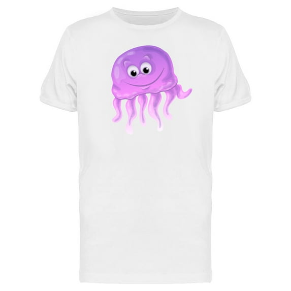 Purple Jellyfish With Happy Face T-Shirt Men -Image by Shutterstock, Male 3X-Large
