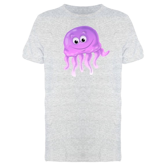 Purple Jellyfish With Happy Face Tee Men's -Image by Shutterstock
