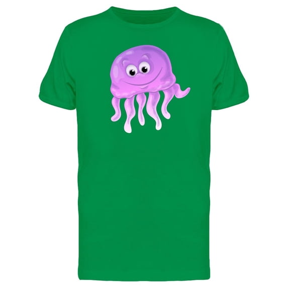 Purple Jellyfish With Happy Face Tee Men's -Image by Shutterstock