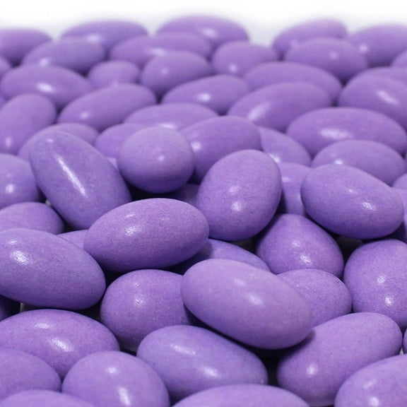 Purple Jordan Almonds by Its Delish, 5 LBS Bulk  Sugared Almond Nut with Sweet Hard Candy Coating - Bulk Wedding Favors, Bridal and Baby Showers, Party Buffets - USA Made, Vegan & Kosher