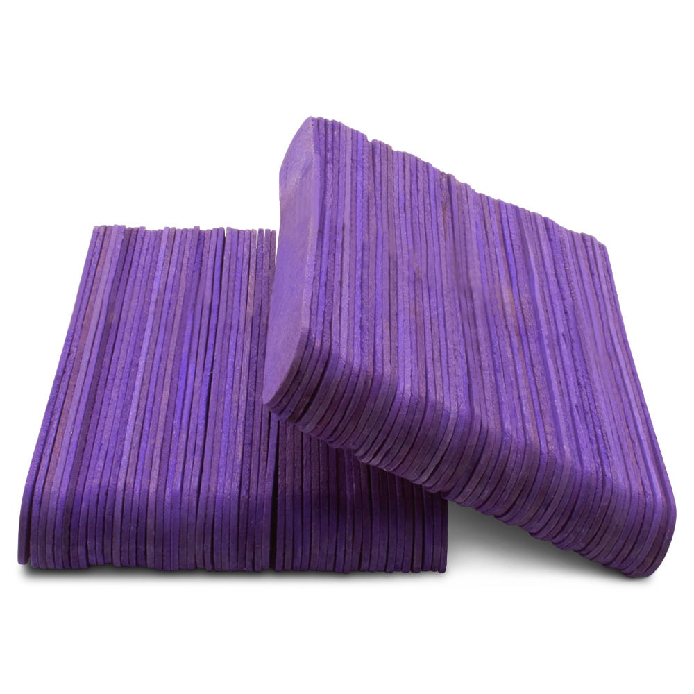 Mr. Pen- Craft Sticks, 200 Pack, 4.5 inch, Purple Popsicle Stick, Popsicle Sticks for Crafts, Wood Sticks, Sticks for Crafting, Wax Sticks, Popsicle