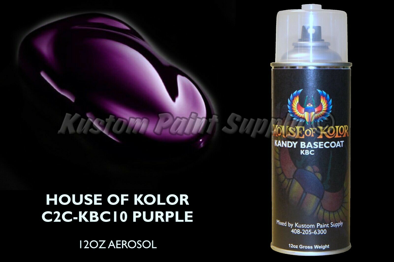 Purple Kandy Basecoat KBC10 House of Kolor 12oz Aerosol Can Shimrin