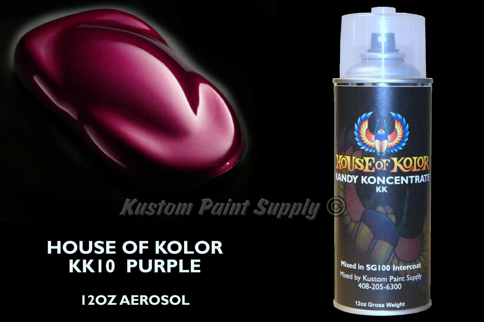Purple Kandy KK10 House of Kolor 12oz Aerosol Can Candy Kosmic Kolor