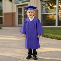 Purple Kids Graduation Cap And Gown 2pc Choir Robes 30/L School