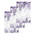 thumbnail image 1 of Purple Kitchen Dish Towels for Drying Dishes Set of 3, Eucalyptus Leaves Waffle Weave Microfiber Hand Tea Bathroom Towels Quick Dry & Absorbent Towel 15.7x23.6, 1 of 7