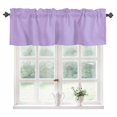 thumbnail image 1 of Purple Kitchen Valances for Windows 54x18 Inch Kitchen Curtains Valances Rod Pocket Modern Pure Lavender Purple Bathroom Window Valances for Window Treatment Decor, 1 of 6