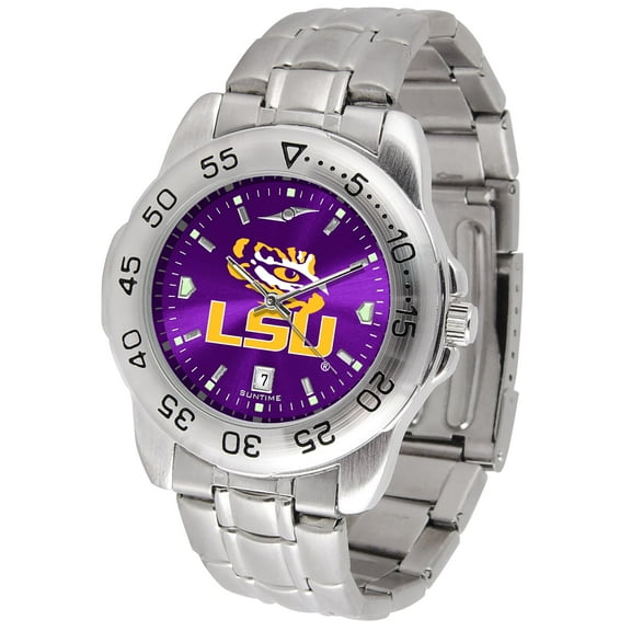 Purple LSU Tigers Sport Steel AnoChrome Team Watch