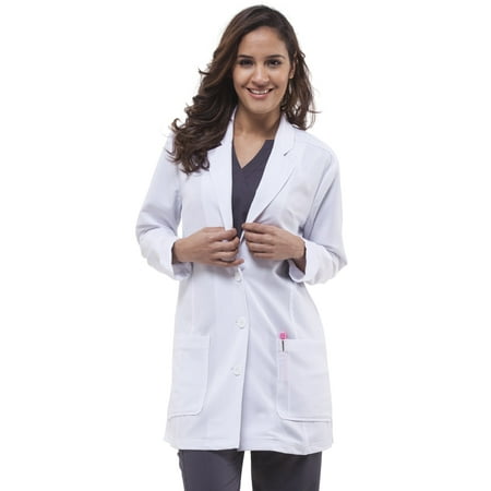 Purple Label Modern Fit by Healing Hands Women's Faith Notched Collar 31"; Lab Coat